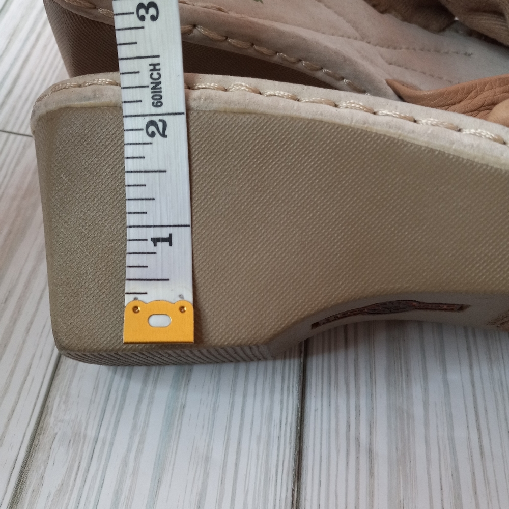 Earth Spirit Boho Leather Wedge Sandals - Picture 6 of 8
